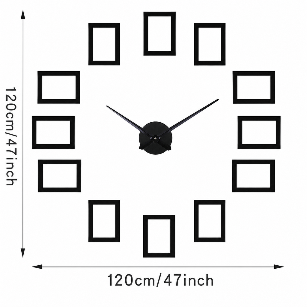Royal Opera Modern Photo Frame Wall Clock