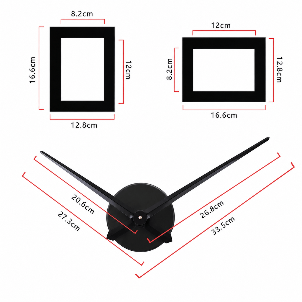 Royal Opera Modern Photo Frame Wall Clock