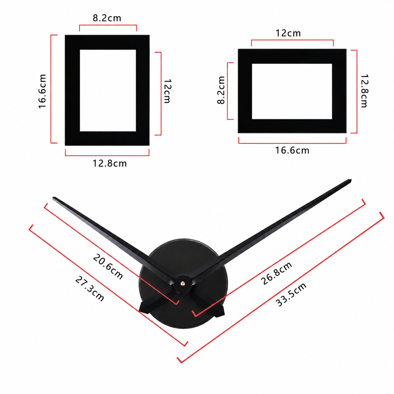 Royal Opera Modern Photo Frame Wall Clock