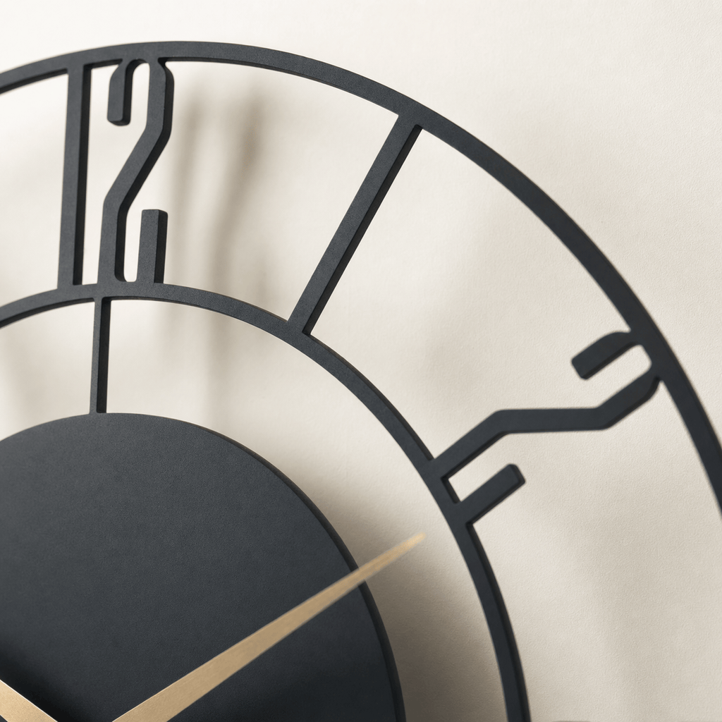 Royal Opera Modern Skeleton Wall Clock Open Face