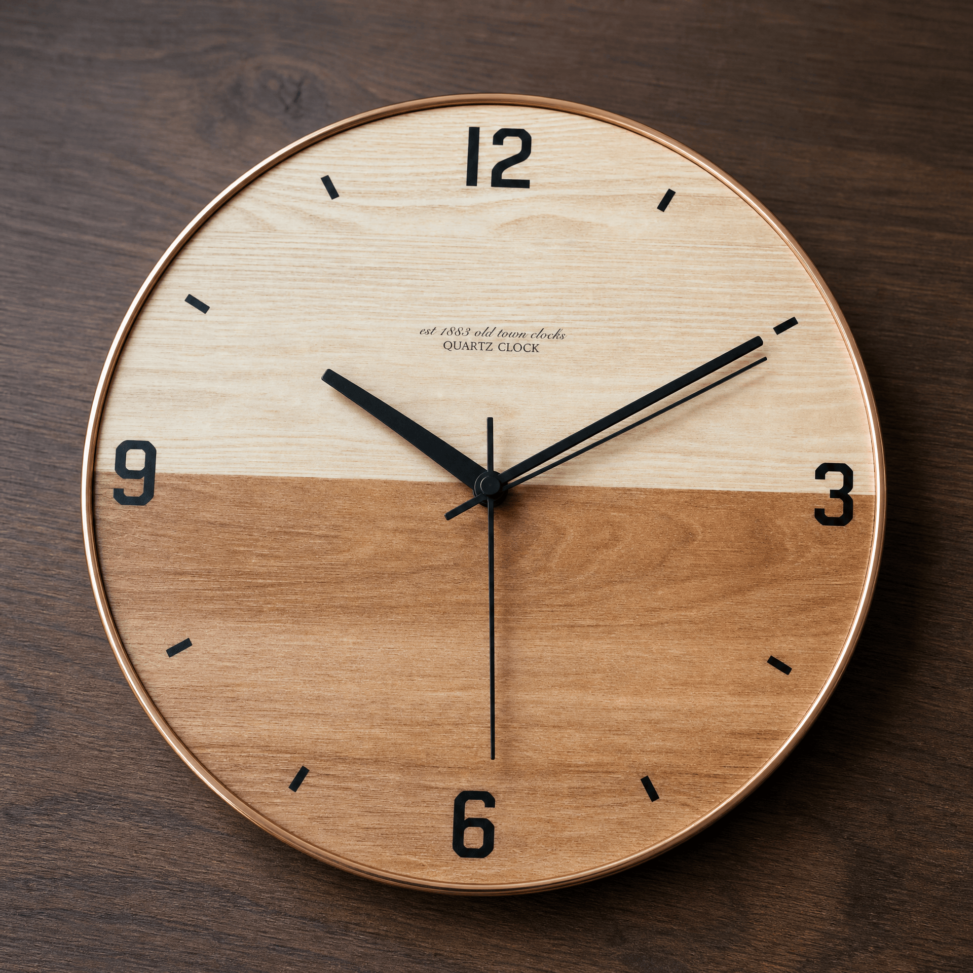 Royal Opera Modern Split Face Wall Clock