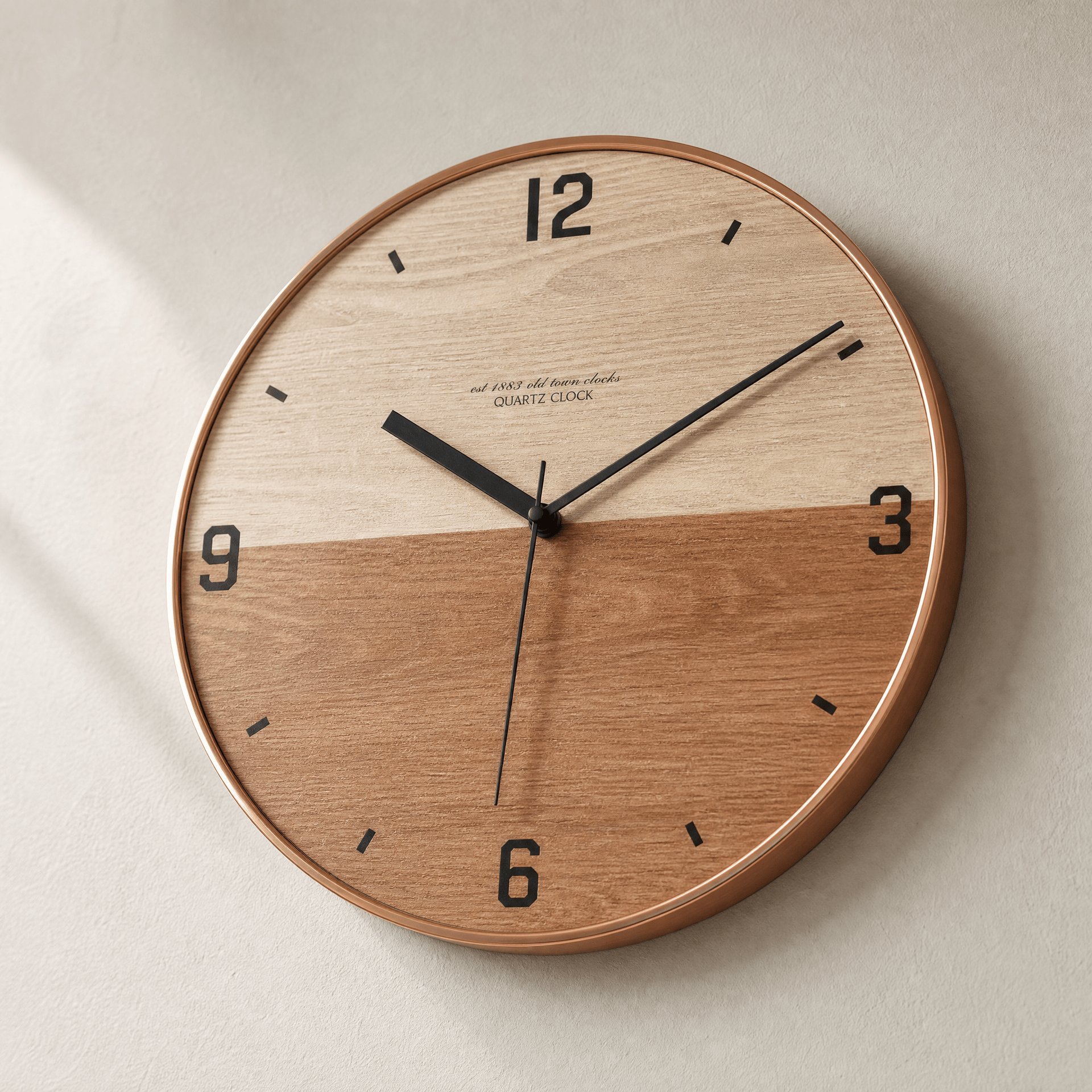 Royal Opera Modern Split Face Wall Clock