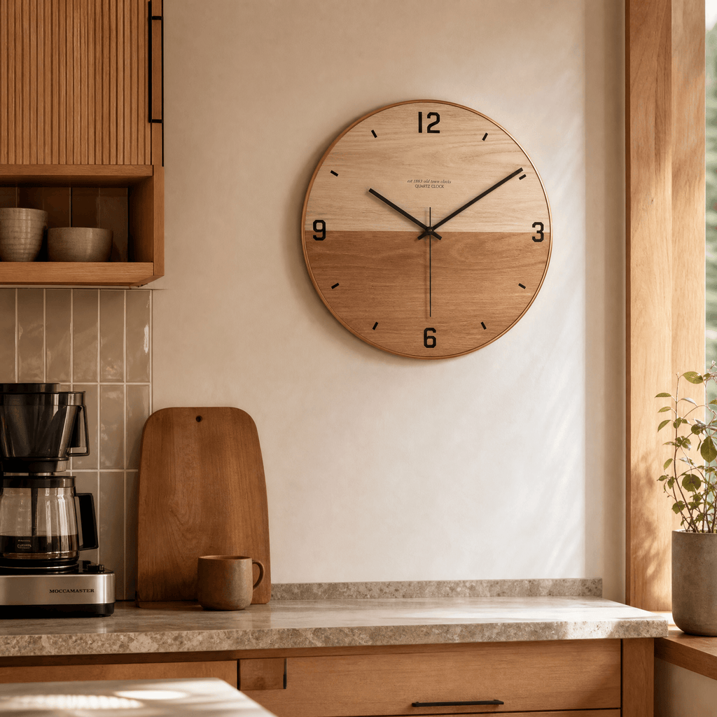 Royal Opera Modern Split Face Wall Clock