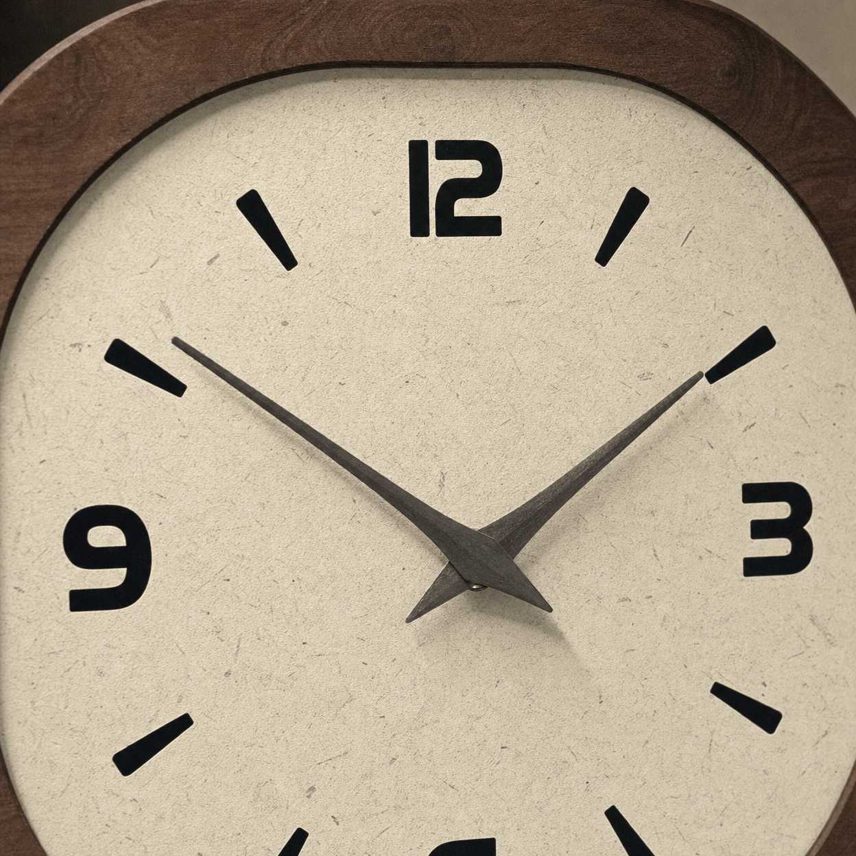 Royal Opera Modern Square Wooden Clock Silent Movement Image