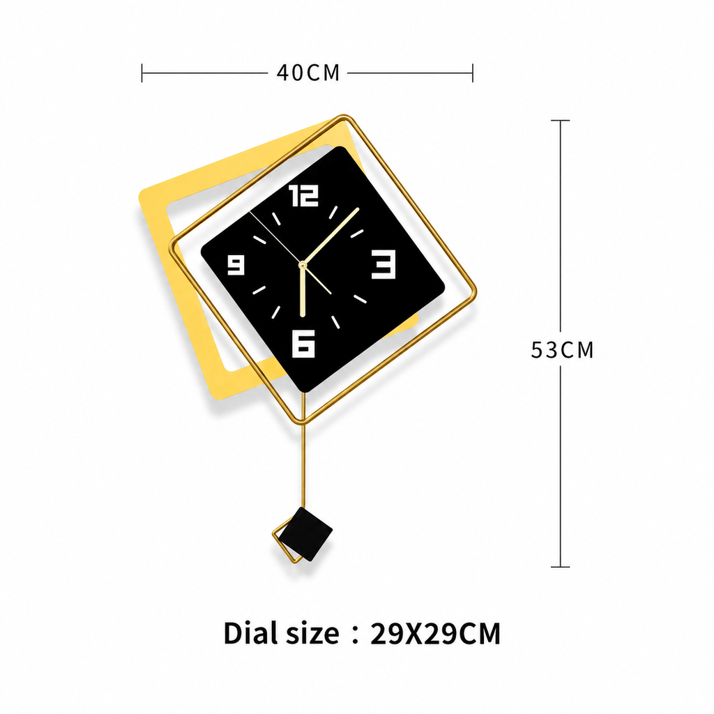 Royal Opera Modern Wall Clock Large Face Silent