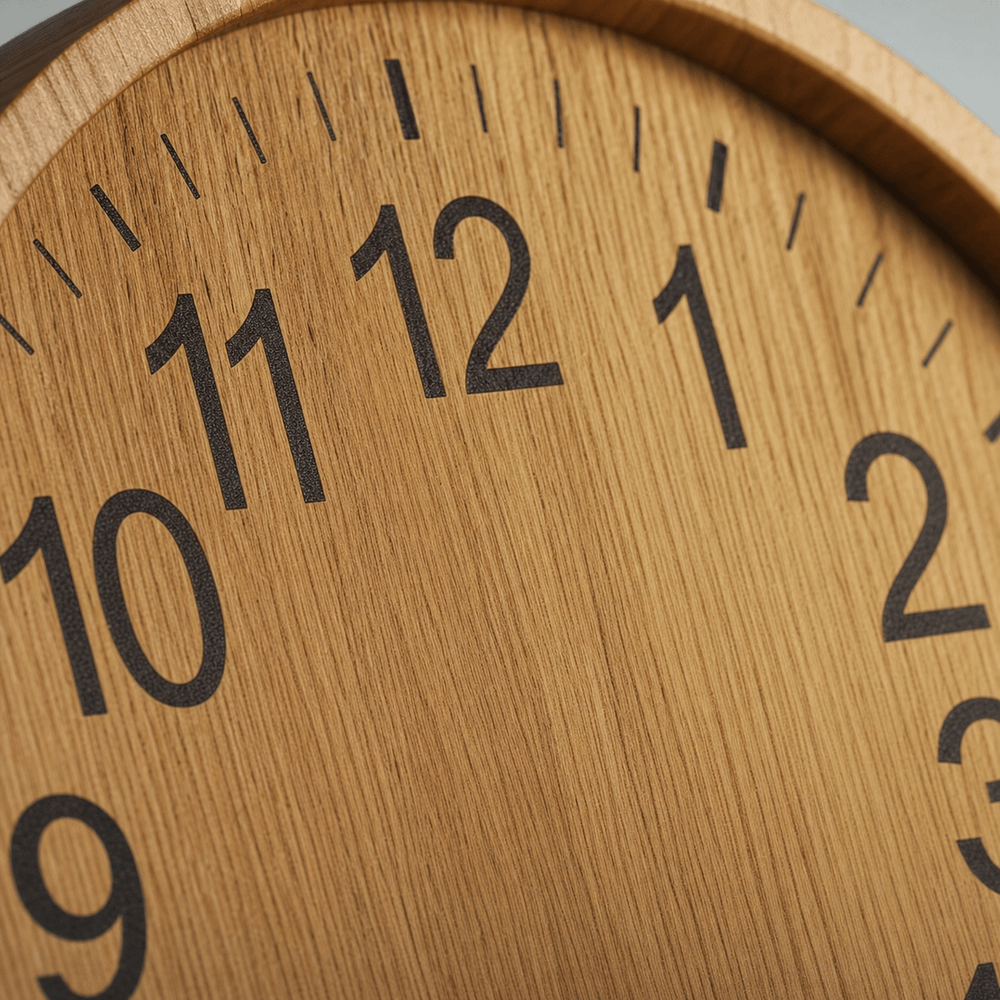 Royal Opera Modern Wooden Wall Clock Easy Read