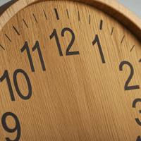 Royal Opera Modern Wooden Wall Clock Easy Read