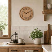 Royal Opera Modern Wooden Wall Clock Easy Read