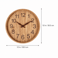 Royal Opera Modern Wooden Wall Clock Easy Read