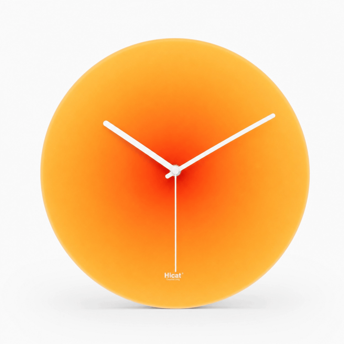 Royal Opera Orange Minimalist Scandinavian Wall Clock Silent