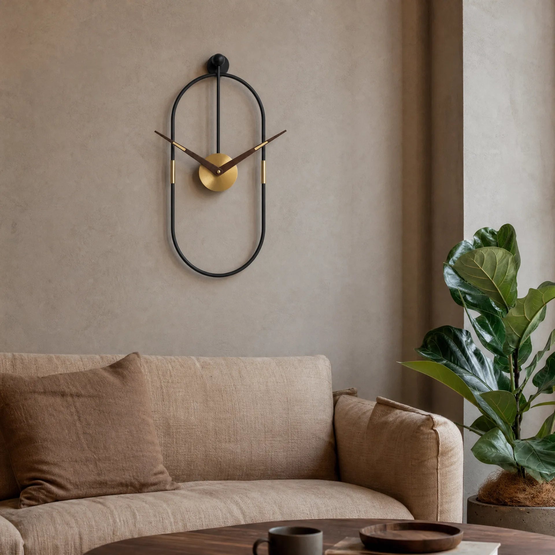 Royal Opera Oval Silent Wall Clock