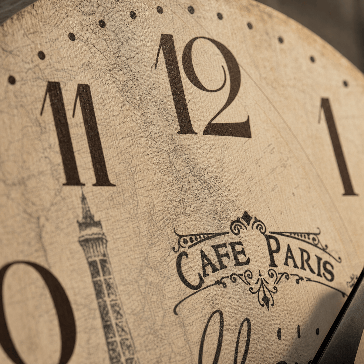 Royal Opera Paris Eiffel Tower Wall Clock Silent