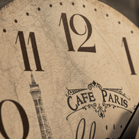 Royal Opera Paris Eiffel Tower Wall Clock Silent