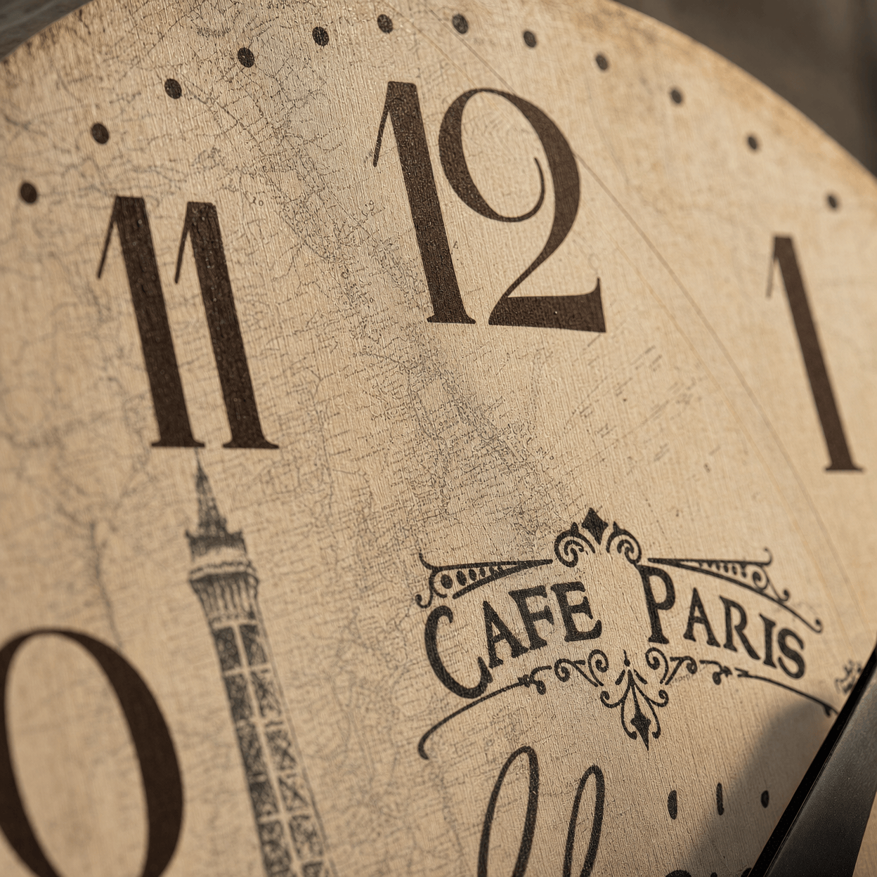 Royal Opera Paris Eiffel Tower Wall Clock Silent