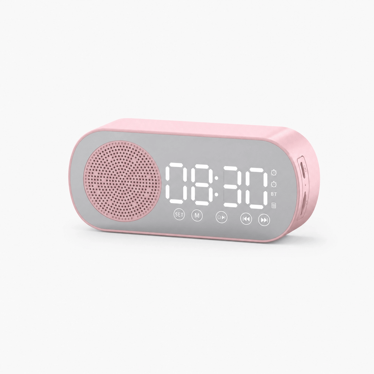Royal Opera Pink Alarm Clock FM Radio Bedroom Snooze