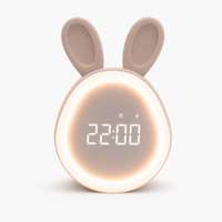 Royal Opera Pink Kids Alarm Clock Bunny Nightlight