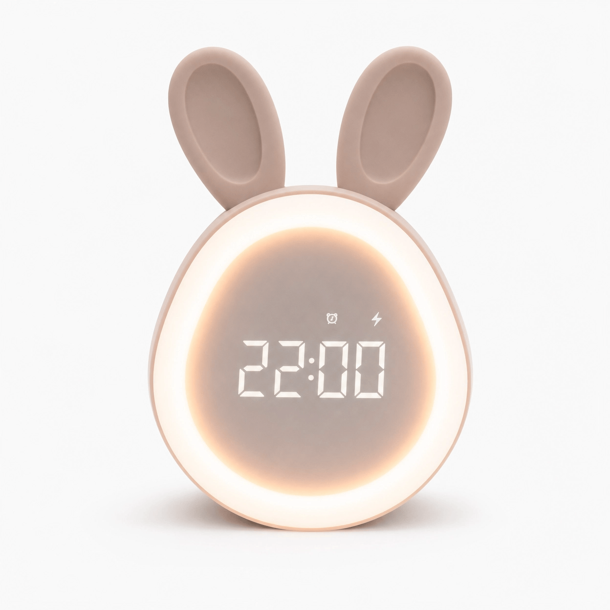 Royal Opera Pink Kids Alarm Clock Bunny Nightlight