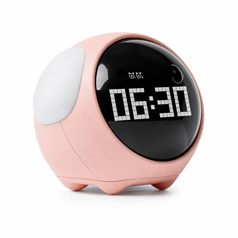 Royal Opera Pink Kids Alarm Clock Emoji Display