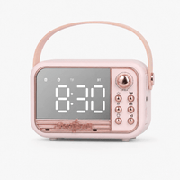 Royal Opera Pink Kids Alarm Clock Vintage Night Light