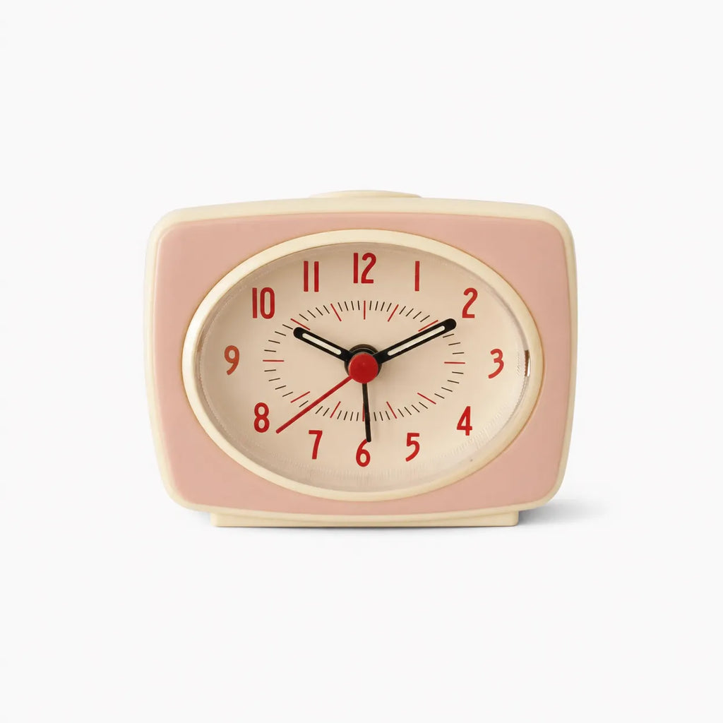 Royal Opera Pink Retro Analog Alarm Clock