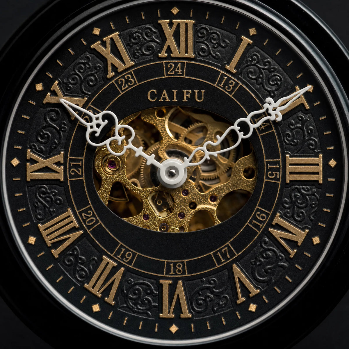 Royal Opera Pocket Watch Antique Floral