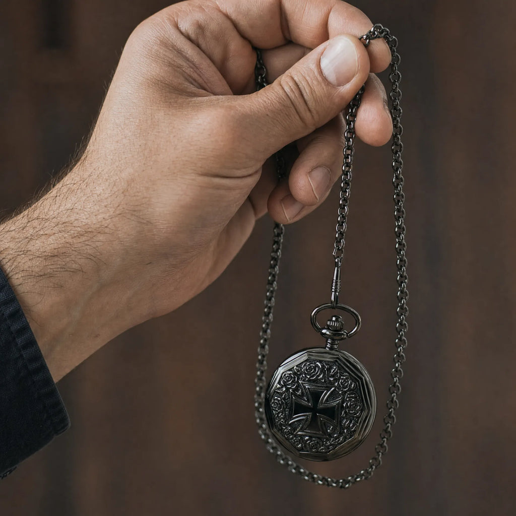Royal Opera Pocket Watch Antique Floral