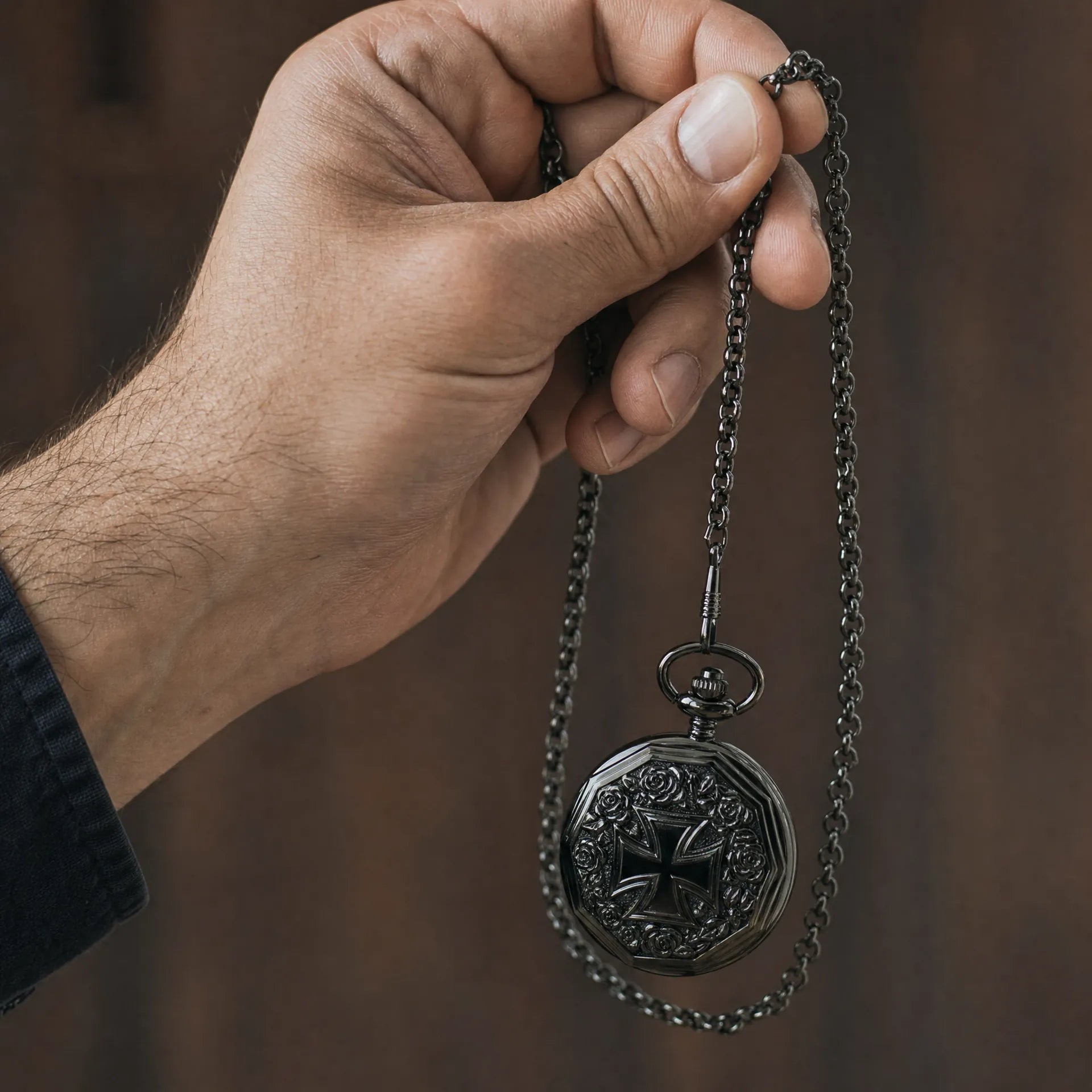 Royal Opera Pocket Watch Antique Floral