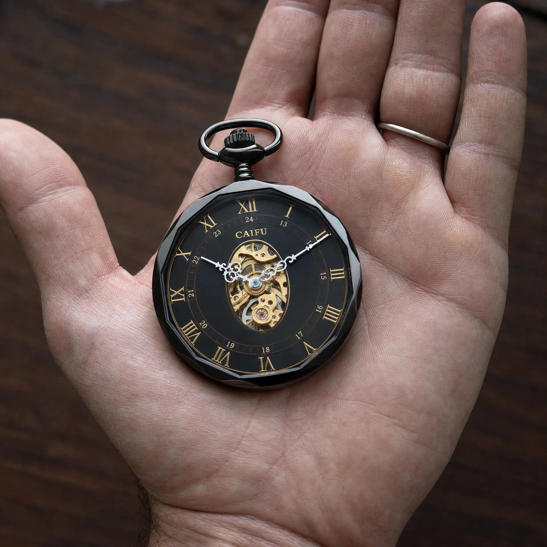 Royal Opera Pocket Watch Antique Floral