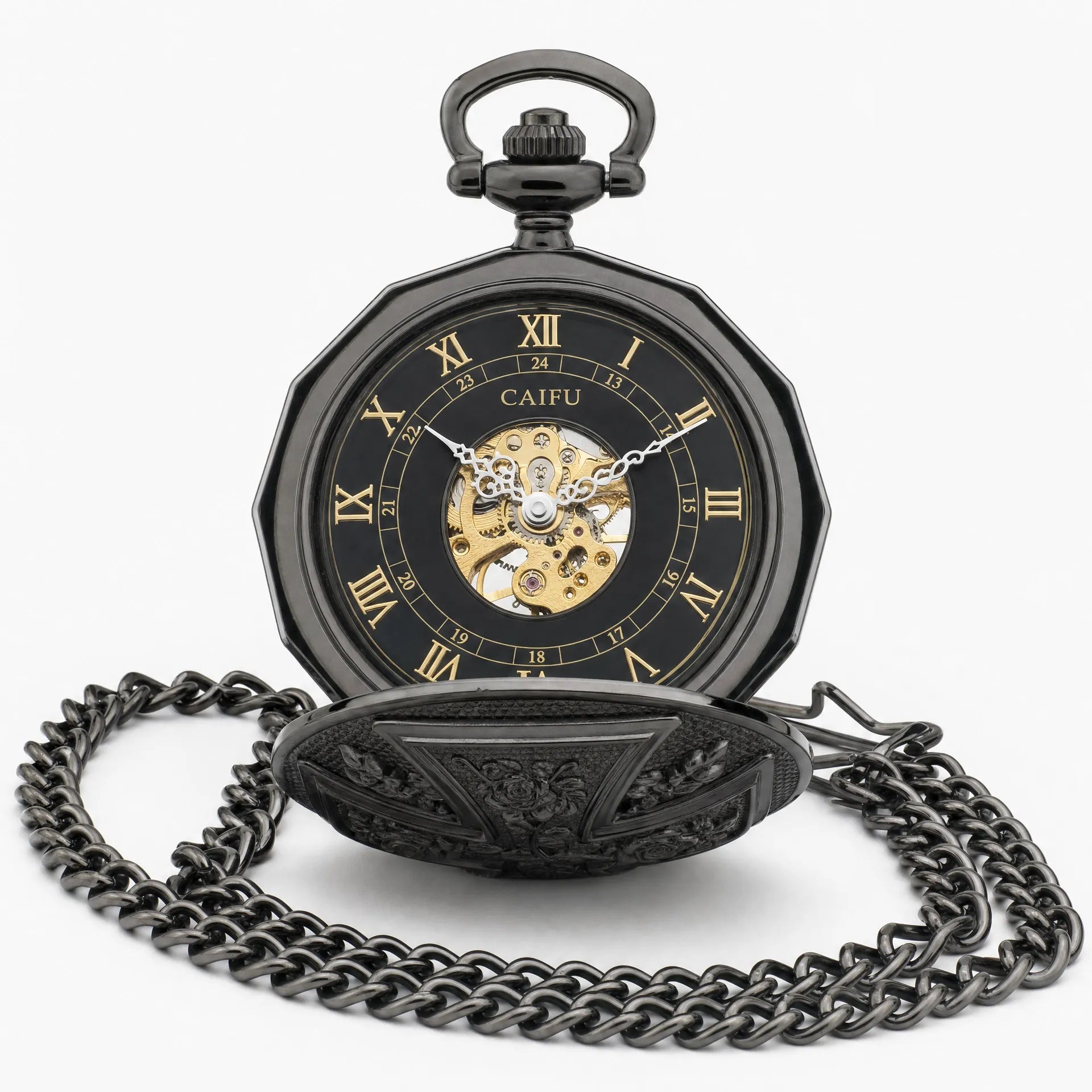 Royal Opera Pocket Watch Antique Floral