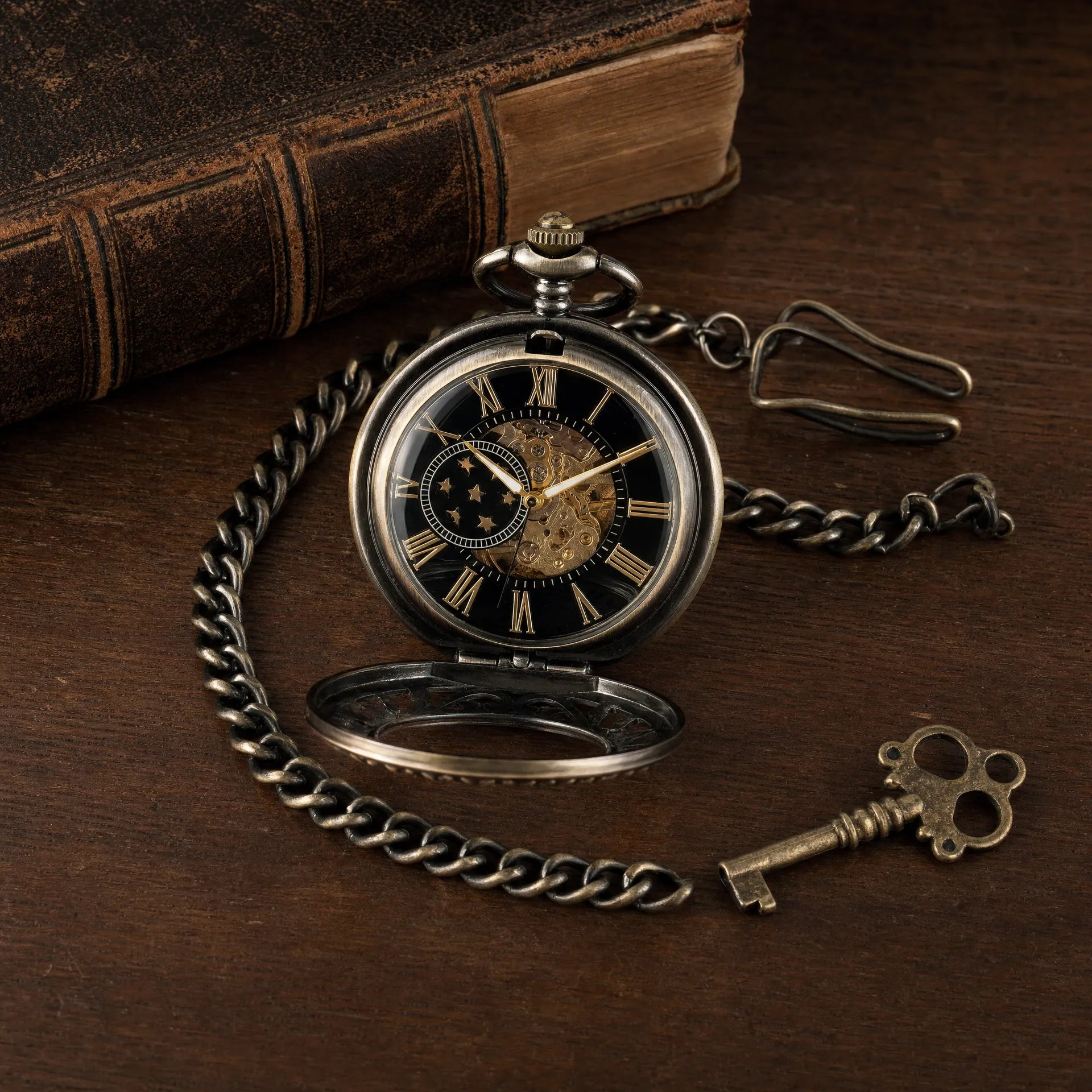 Royal Opera Pocket Watch Antique Roman Numerals