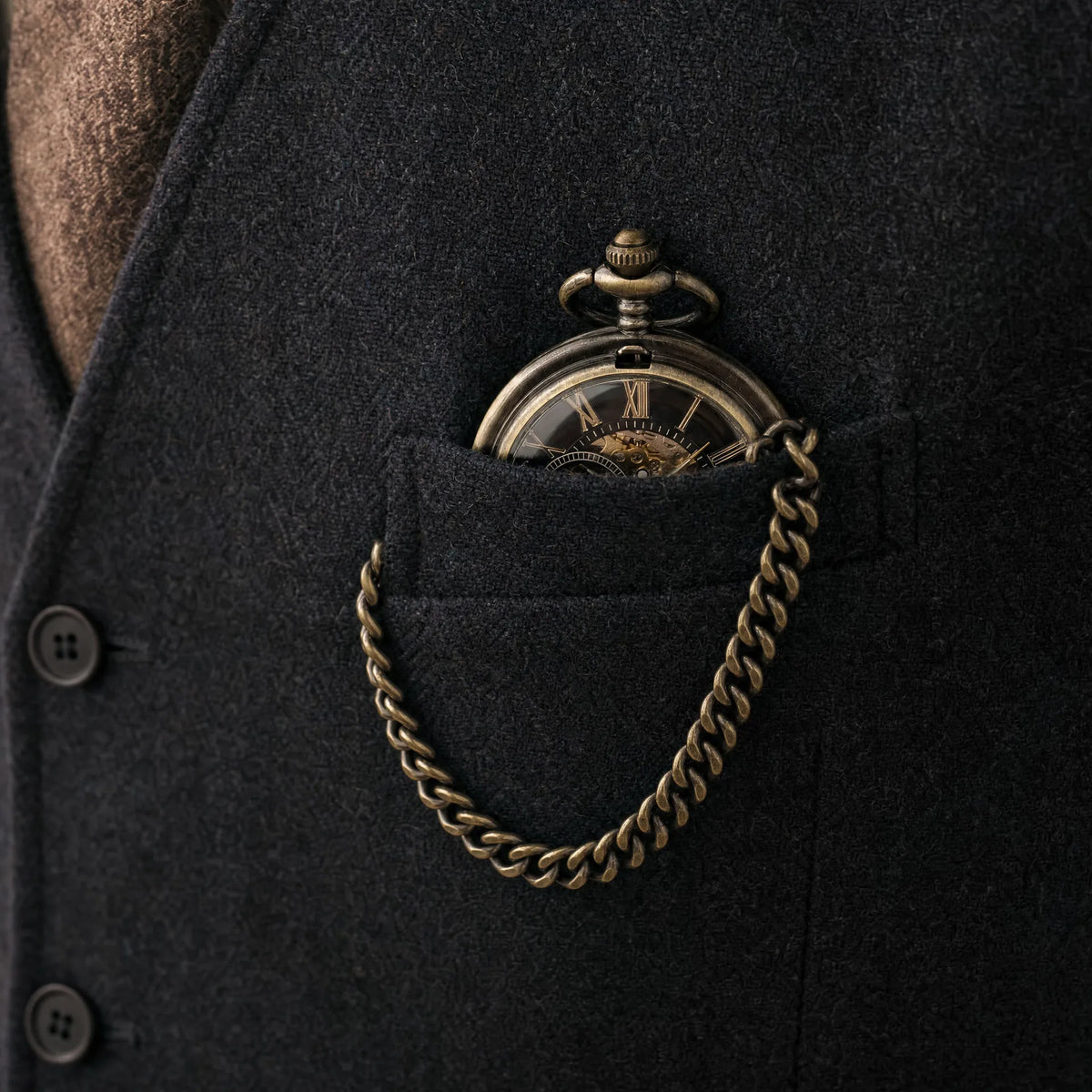 Royal Opera Pocket Watch Antique Roman Numerals