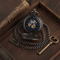 Royal Opera Pocket Watch Antique Skeleton Open