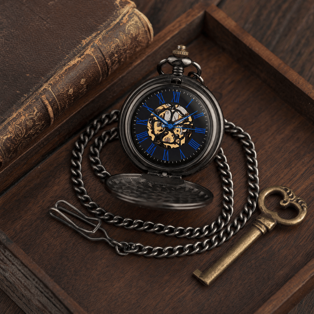 Royal Opera Pocket Watch Antique Skeleton Open