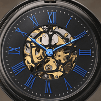 Royal Opera Pocket Watch Antique Skeleton Open
