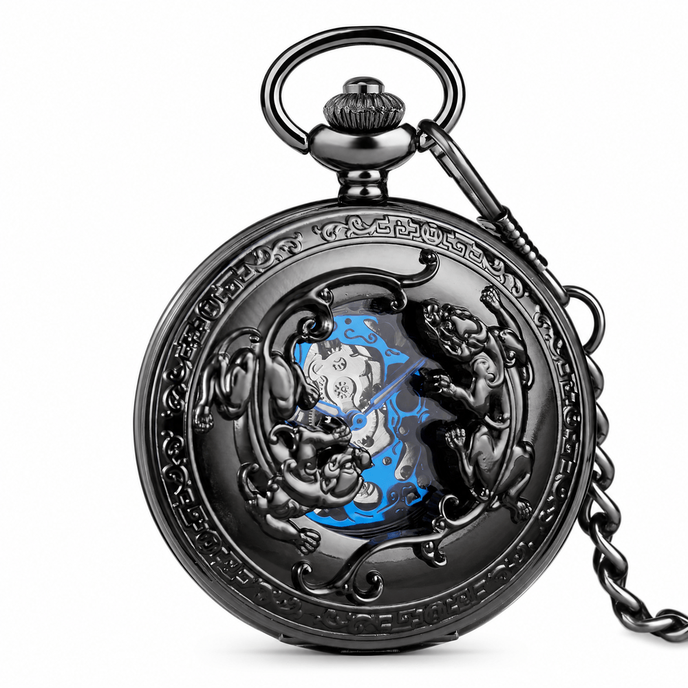 Royal Opera Pocket Watch Antique Skeleton Open