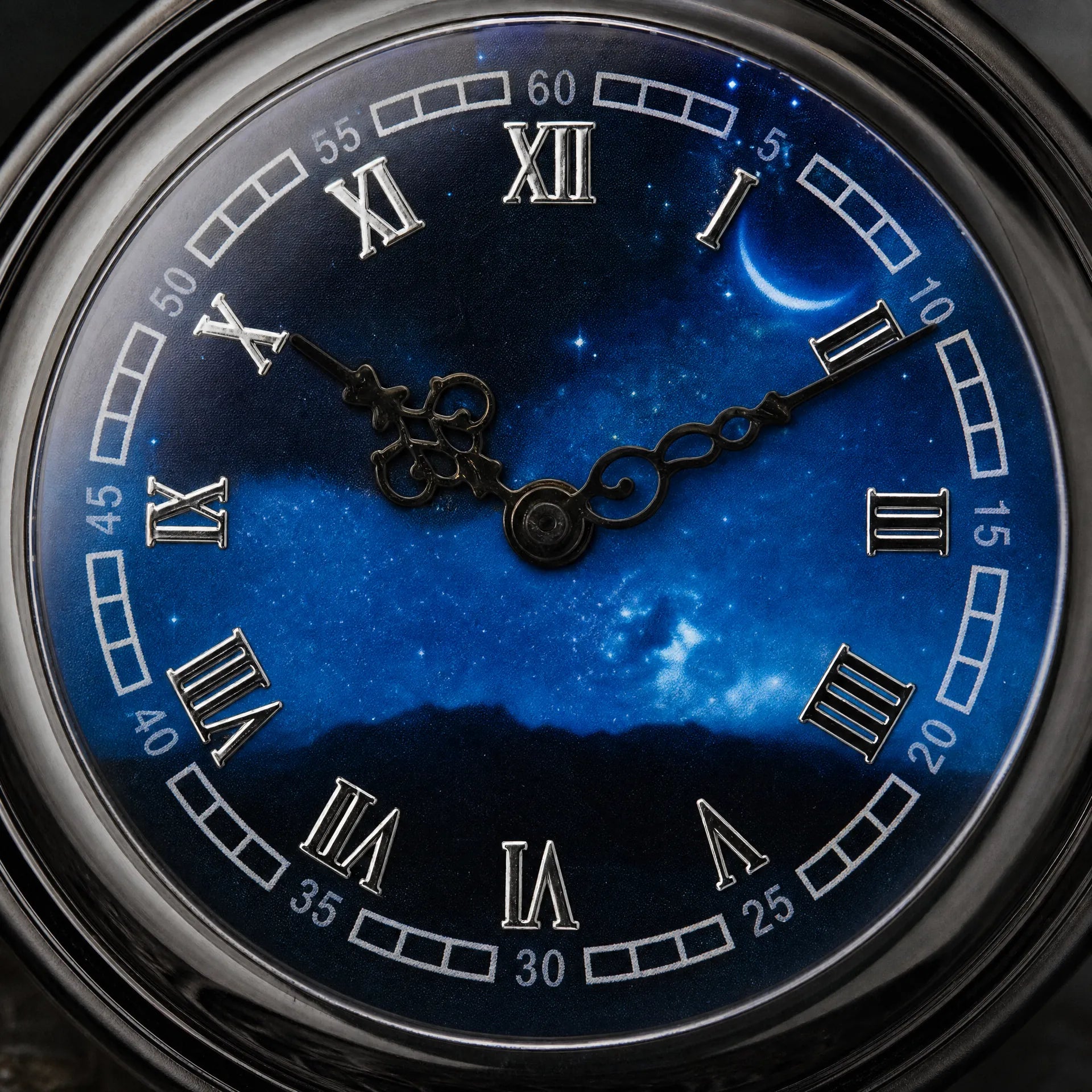 Royal Opera Pocket Watch Celestial Dial Roman Numerals