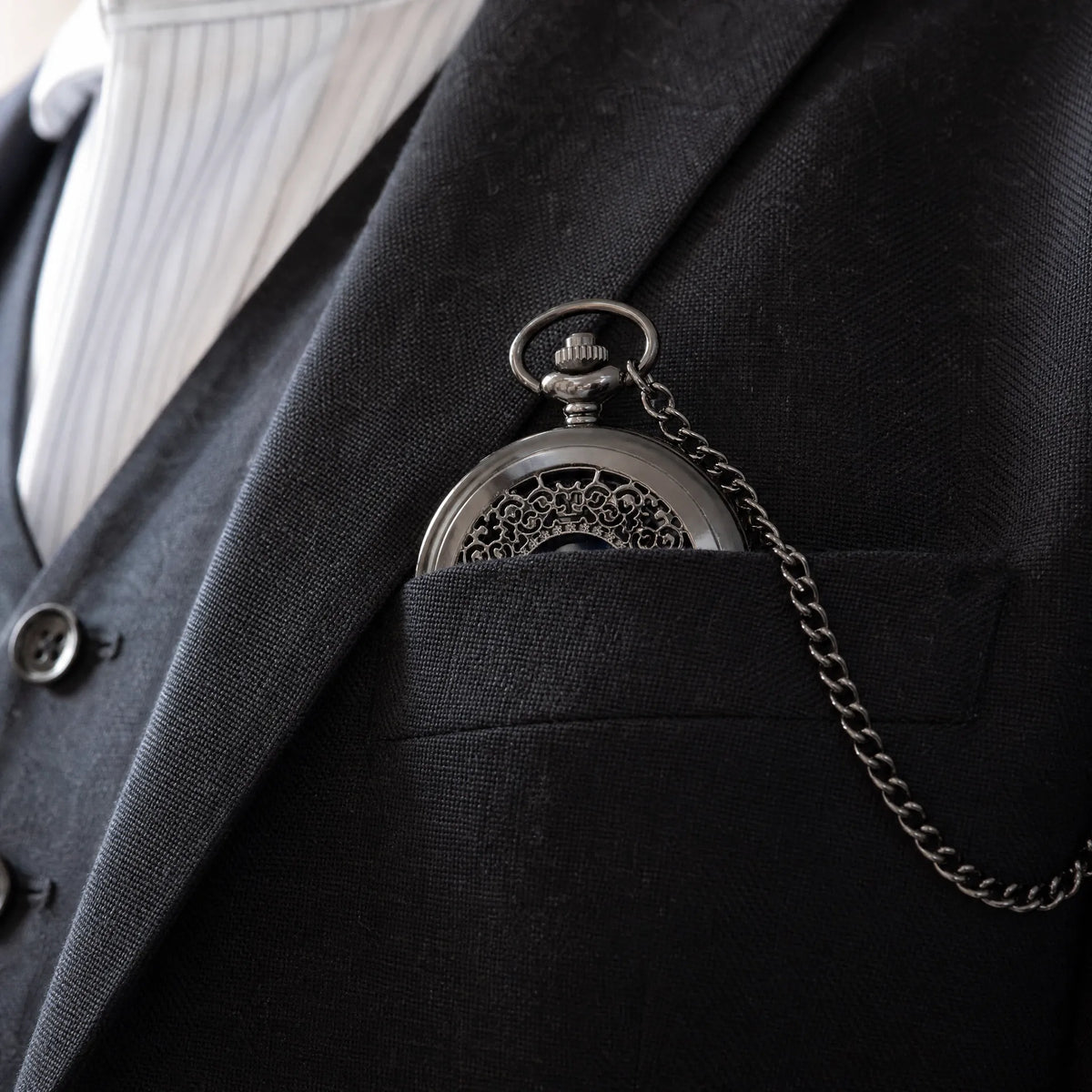 Royal Opera Pocket Watch Celestial Dial Roman Numerals