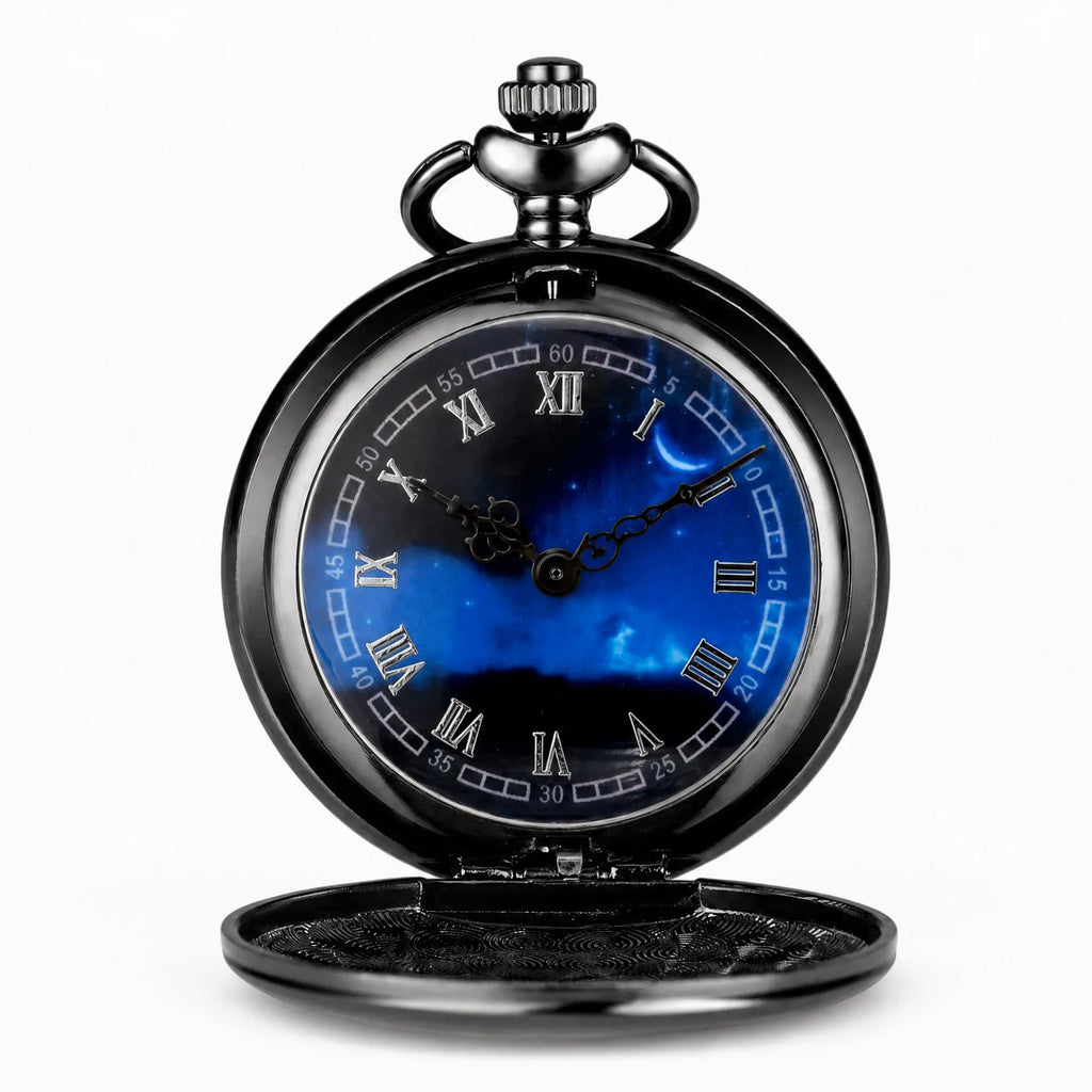 Royal Opera Pocket Watch Celestial Dial Roman Numerals