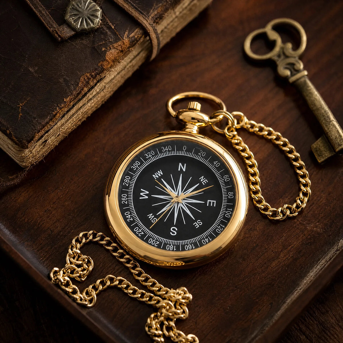 Royal Opera Pocket Watch Compass Dial Groomsman