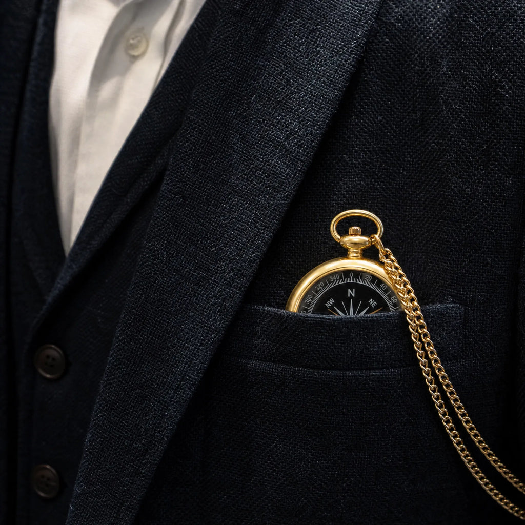 Royal Opera Pocket Watch Compass Dial Groomsman