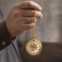 Royal Opera Pocket Watch Deer Motif Open Face