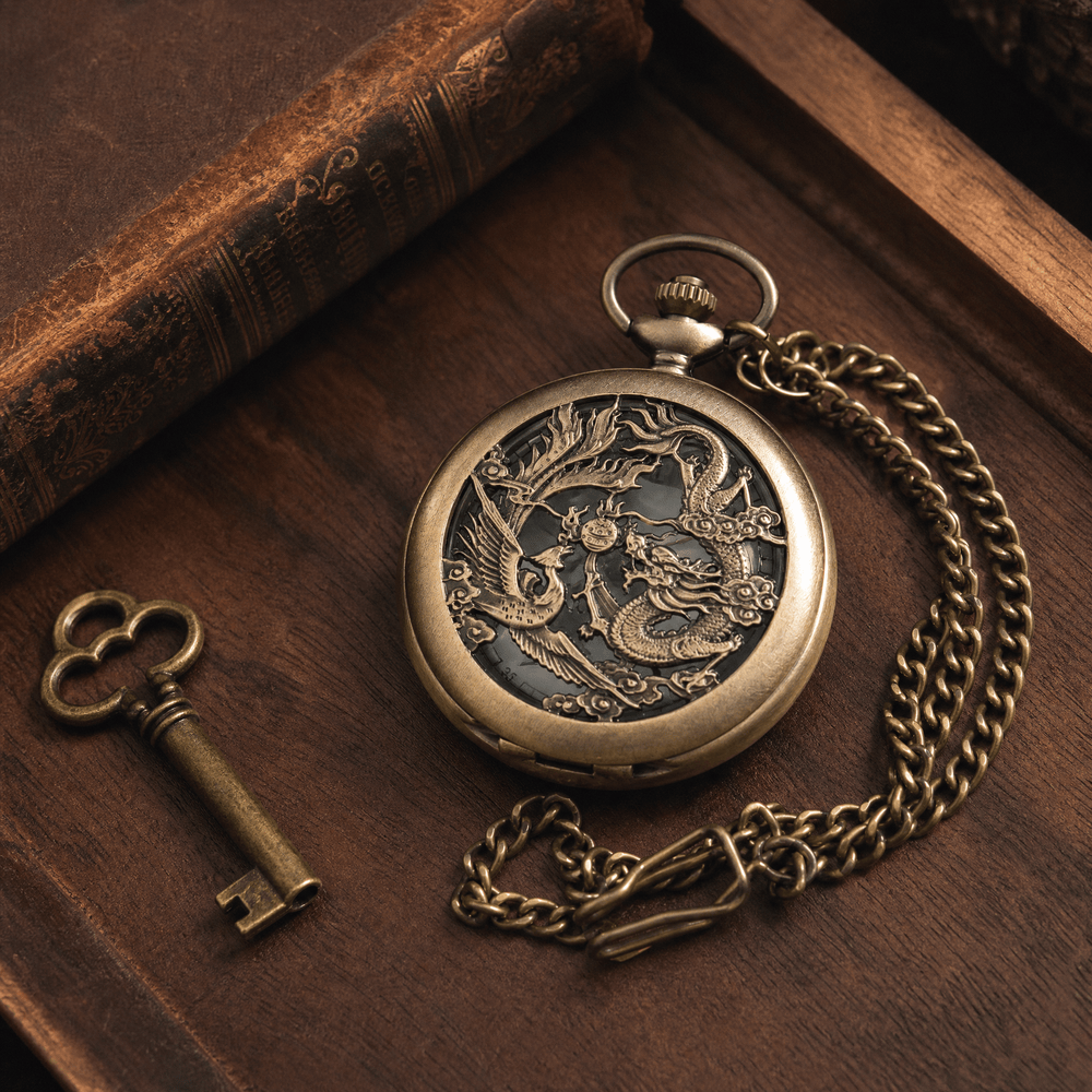 Royal Opera Pocket Watch Dragon Motif