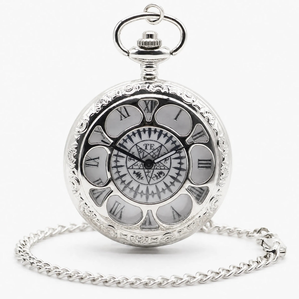 Royal Opera Pocket Watch Engraved Roman Dial
