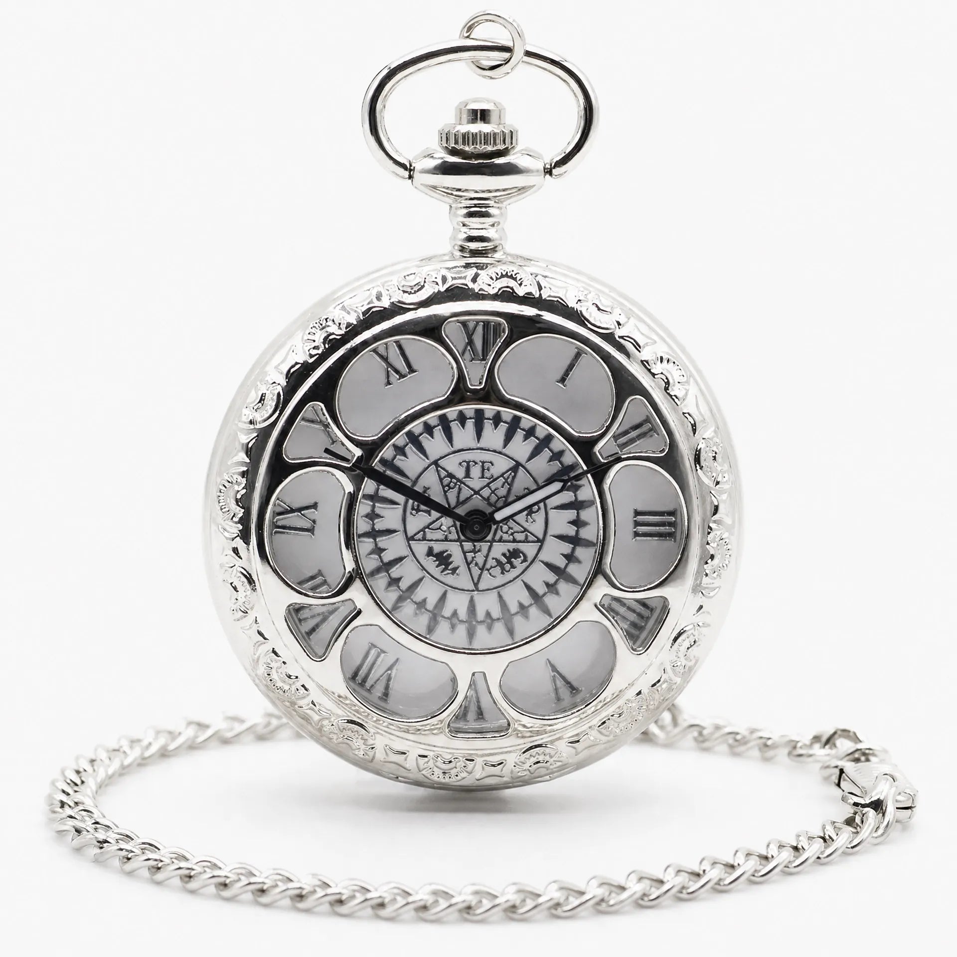 Royal Opera Pocket Watch Engraved Roman Dial