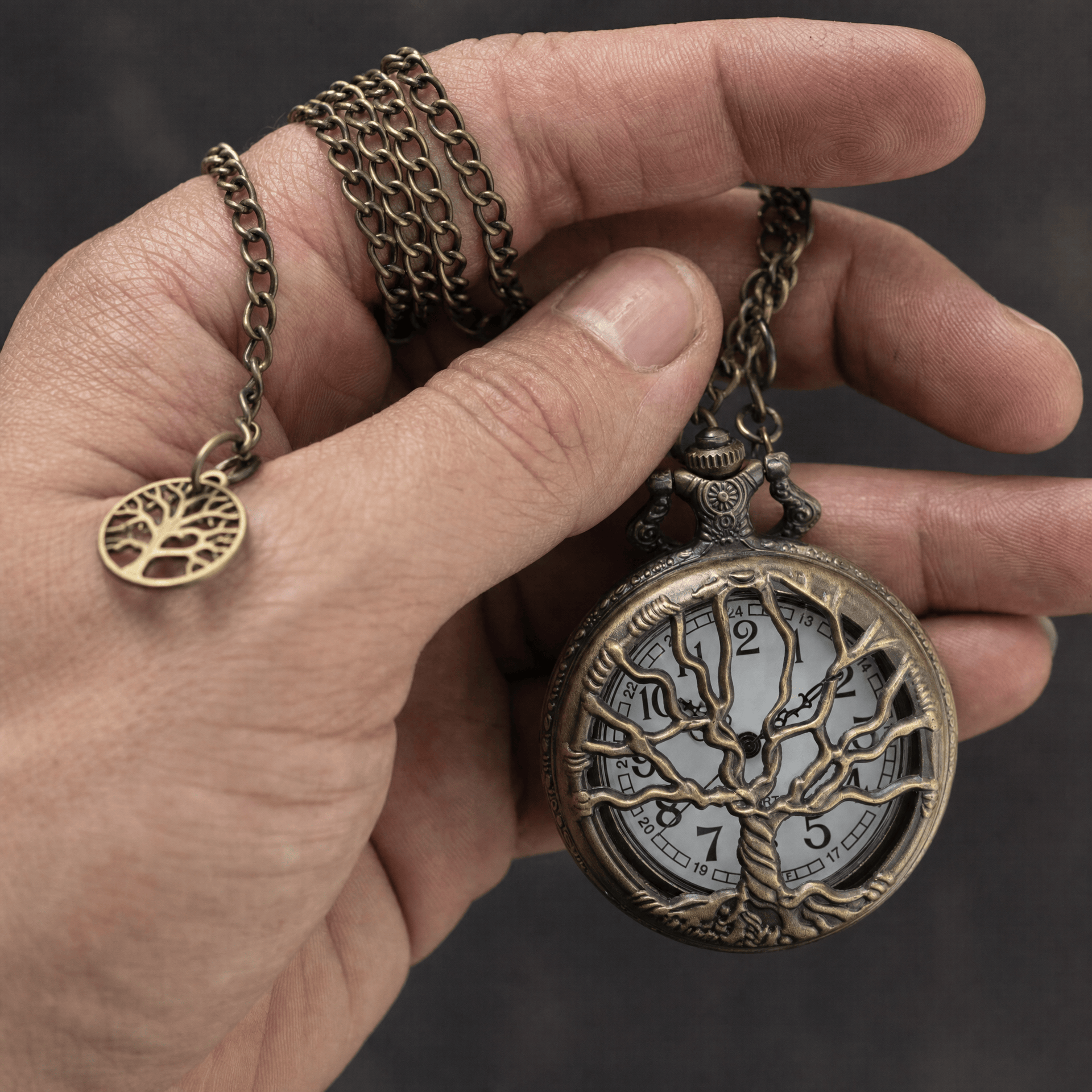 Royal Opera Pocket Watch Engraved Tree Of Life