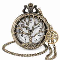 Royal Opera Pocket Watch Engraved Tree Of Life