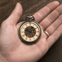Royal Opera Pocket Watch Greek Pattern Skeleton