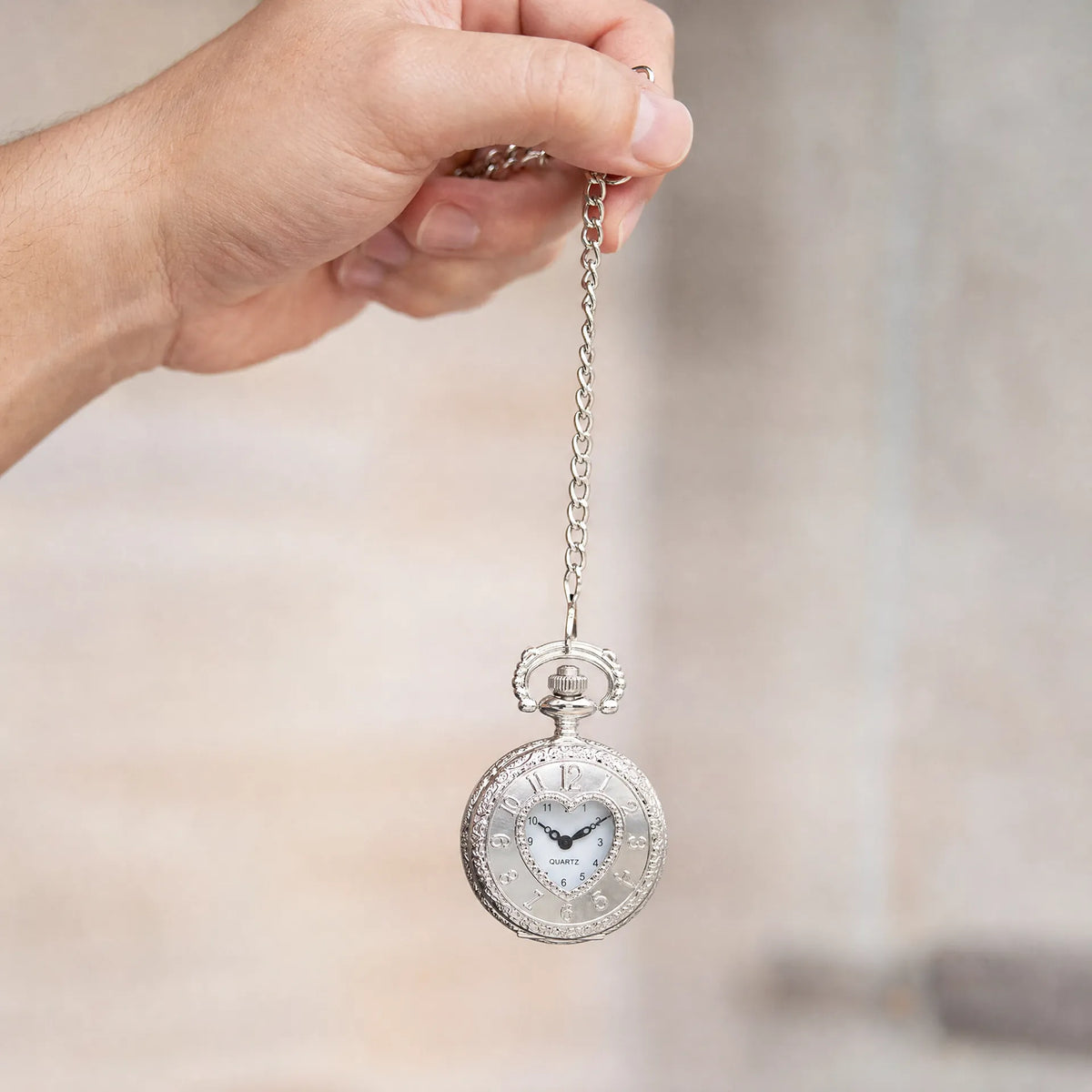 Royal Opera Pocket Watch Heart Skeleton