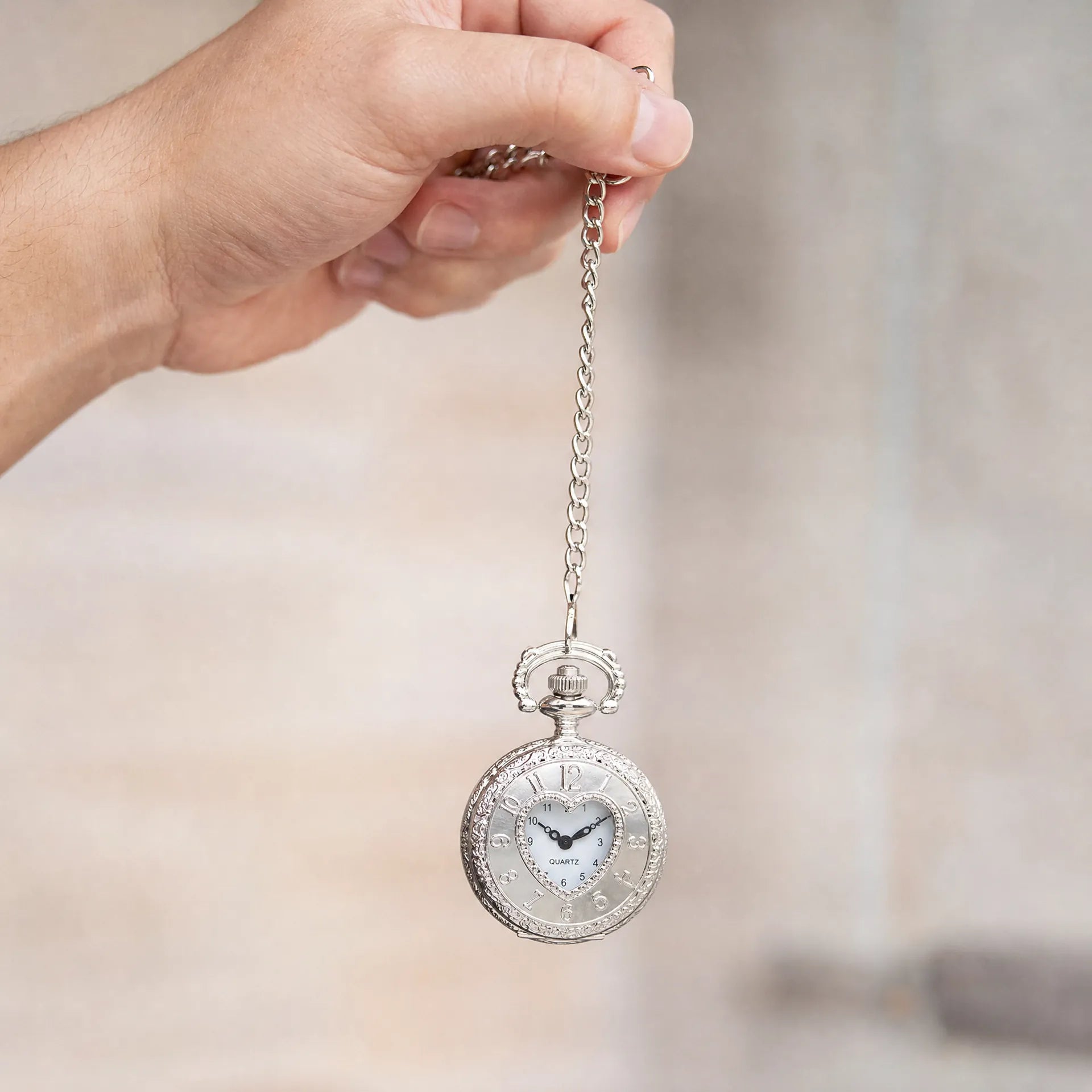 Royal Opera Pocket Watch Heart Skeleton