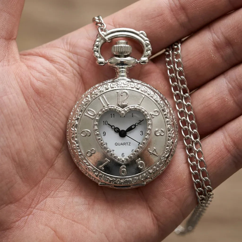Royal Opera Pocket Watch Heart Skeleton